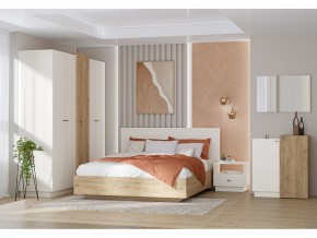 Кровать Квадро арт.031-М1 1400 миндаль в Чебаркуле - chebarkul.mebel74.com | фото 2