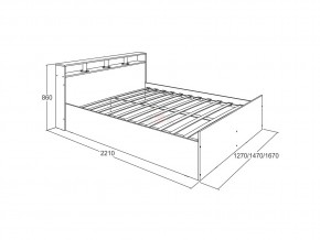 Кровать Ольга 17 1400 в Чебаркуле - chebarkul.mebel74.com | фото 2