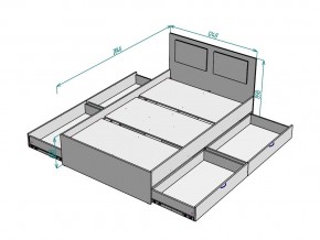 Кровать Ольга L37 ширина 1200 в Чебаркуле - chebarkul.mebel74.com | фото 3