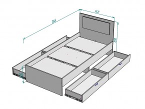 Кровать Ольга L38 ширина 900 в Чебаркуле - chebarkul.mebel74.com | фото 3