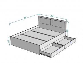 Кровать Ольга L39 ширина 1600 в Чебаркуле - chebarkul.mebel74.com | фото 3