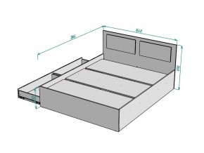 Кровать Ольга L40 ширина 1600 в Чебаркуле - chebarkul.mebel74.com | фото 3