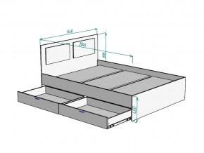 Кровать Ольга L42 ширина 1400 в Чебаркуле - chebarkul.mebel74.com | фото 3