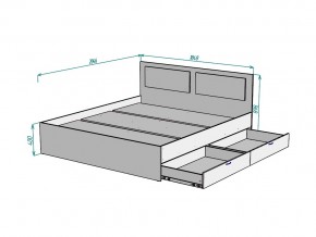 Кровать Ольга L43 ширина 1800 в Чебаркуле - chebarkul.mebel74.com | фото 3