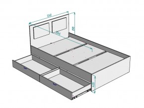 Кровать Ольга L46 ширина 1200 в Чебаркуле - chebarkul.mebel74.com | фото 3