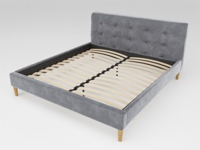 Кровать Пайли 1400 серый в Чебаркуле - chebarkul.mebel74.com | фото