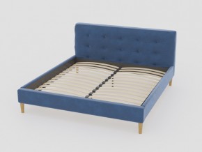 Кровать Пайли 1400 синий в Чебаркуле - chebarkul.mebel74.com | фото 1