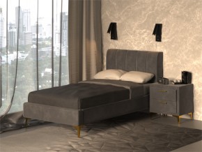 Кровать Рошаль 900 серый в Чебаркуле - chebarkul.mebel74.com | фото 2