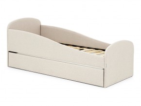 Кровать с ящиком Letmo карамель (рогожка) в Чебаркуле - chebarkul.mebel74.com | фото