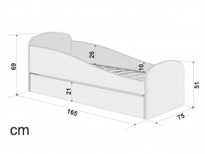 Кровать с ящиком Letmo оливковый (велюр) в Чебаркуле - chebarkul.mebel74.com | фото 2