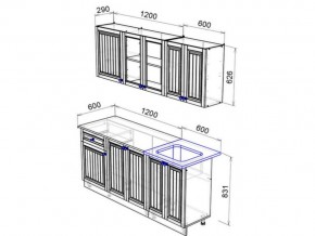 Кухня Хозяюшка 1800 трюфель в Чебаркуле - chebarkul.mebel74.com | фото 2