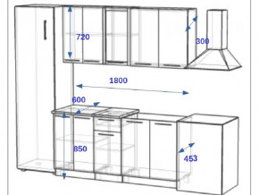 Кухонный гарнитур 10Р РоялВуд 1800 мм в Чебаркуле - chebarkul.mebel74.com | фото 2