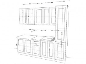 Кухонный гарнитур 12 Белый Вегас 2200 мм в Чебаркуле - chebarkul.mebel74.com | фото 2