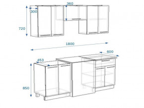 Кухонный гарнитур 1Р РоялВуд 1800 мм в Чебаркуле - chebarkul.mebel74.com | фото 2