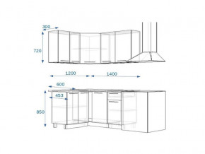 Кухонный гарнитур 3Р РоялВуд 1200*1400 мм в Чебаркуле - chebarkul.mebel74.com | фото 2