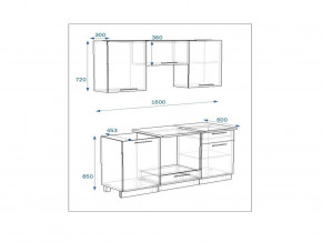 Кухонный гарнитур 6а Грецкий орех 1600 в Чебаркуле - chebarkul.mebel74.com | фото 2