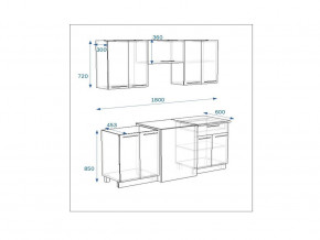 Кухонный гарнитур 7 Грецкий орех 1800 в Чебаркуле - chebarkul.mebel74.com | фото 2