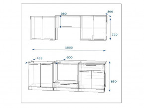 Кухонный гарнитур 7а Грецкий орех 1800 в Чебаркуле - chebarkul.mebel74.com | фото 2