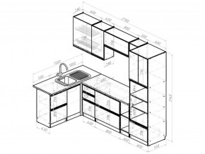 Кухонный гарнитур Адажио мега прайм 1500х2700 мм в Чебаркуле - chebarkul.mebel74.com | фото 6