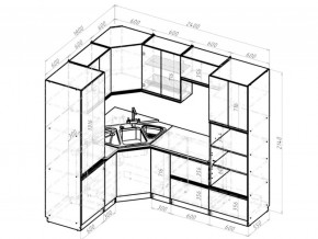 Кухонный гарнитур Адажио оптима 1800х2400 мм в Чебаркуле - chebarkul.mebel74.com | фото 6