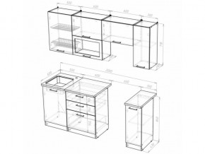 Кухонный гарнитур Алина ультра 2000 мм в Чебаркуле - chebarkul.mebel74.com | фото 5