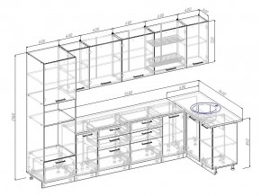 Кухонный гарнитур Антрацит 3200х1400 в Чебаркуле - chebarkul.mebel74.com | фото 3