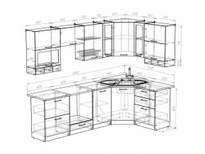 Кухонный гарнитур Кира гранд оптима 2600х1500 мм в Чебаркуле - chebarkul.mebel74.com | фото 5