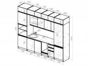 Кухонный гарнитур Лоретта люкс 3000 мм в Чебаркуле - chebarkul.mebel74.com | фото 6