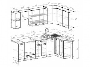 Кухонный гарнитур Надежда прайм 5 2300х1500 мм в Чебаркуле - chebarkul.mebel74.com | фото 6