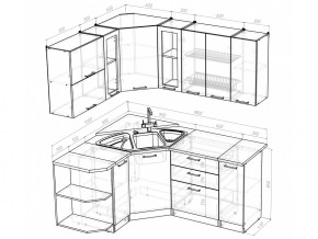 Кухонный гарнитур Полина оптима 1500х1800 мм в Чебаркуле - chebarkul.mebel74.com | фото 6