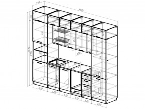 Кухонный гарнитур Сапфир 2 Экстра 3000 мм в Чебаркуле - chebarkul.mebel74.com | фото 3