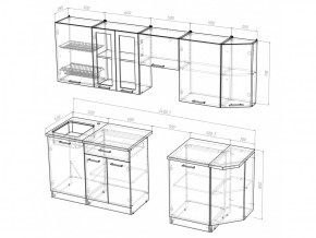 Кухонный гарнитур Симона базис 2400 мм в Чебаркуле - chebarkul.mebel74.com | фото 3