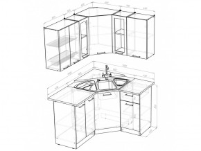 Кухонный гарнитур Яна оптима 1500х1300 мм в Чебаркуле - chebarkul.mebel74.com | фото 6