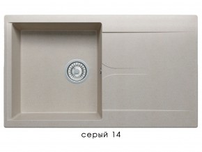 Мойка гранитная Gals-860 Серый 14 в Чебаркуле - chebarkul.mebel74.com | фото