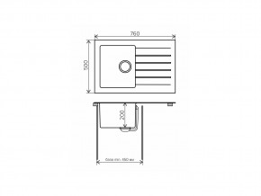 Мойка комбинированная Tolero twist TTS-760 Сафари 102 в Чебаркуле - chebarkul.mebel74.com | фото 2