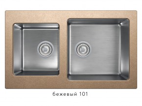 Мойка комбинированная Tolero twist TTS-840 Бежевый 101 в Чебаркуле - chebarkul.mebel74.com | фото 1