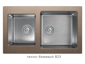 Мойка комбинированная Tolero twist TTS-840 Темно-бежевый 823 в Чебаркуле - chebarkul.mebel74.com | фото