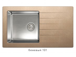 Мойка комбинированная Tolero twist TTS-860 Бежевый 101 в Чебаркуле - chebarkul.mebel74.com | фото 1