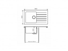 Мойка комбинированная Tolero twist TTS-860 Сафари 102 в Чебаркуле - chebarkul.mebel74.com | фото 2