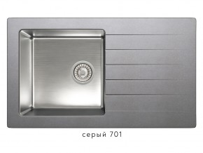 Мойка комбинированная Tolero twist TTS-860 Серый 701 в Чебаркуле - chebarkul.mebel74.com | фото 1