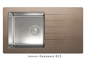 Мойка комбинированная Tolero twist TTS-860 Темно-бежевый 82 в Чебаркуле - chebarkul.mebel74.com | фото