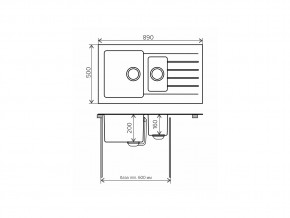 Мойка комбинированная Tolero twist TTS-890 Сафари 102 в Чебаркуле - chebarkul.mebel74.com | фото 2