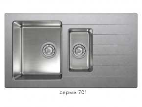 Мойка комбинированная Tolero twist TTS-890 Серый 701 в Чебаркуле - chebarkul.mebel74.com | фото