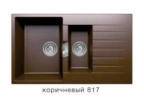 Мойка кварцевая Tolero Loft TL-860 Коричневый 817 в Чебаркуле - chebarkul.mebel74.com | фото