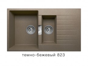 Мойка кварцевая Tolero Loft TL-860 Темно-бежевый 823 в Чебаркуле - chebarkul.mebel74.com | фото