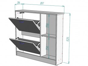 Обувница W102 в Чебаркуле - chebarkul.mebel74.com | фото 3