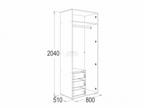 Шкаф 2-х дверный для одежды и белья Омега 16 в Чебаркуле - chebarkul.mebel74.com | фото 2