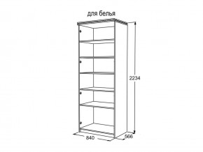 Шкаф 2-х створчатый для белья Ольга 13 в Чебаркуле - chebarkul.mebel74.com | фото 3