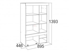 Шкаф комбинированный низкий Ольга 19 в Чебаркуле - chebarkul.mebel74.com | фото 2