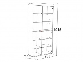 Шкаф комбинированный высокий Ольга 19 в Чебаркуле - chebarkul.mebel74.com | фото 2